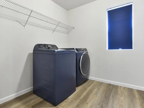 Laundry room interior Stock Photos