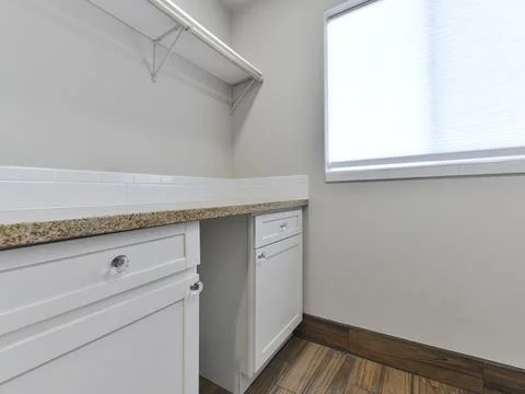 Laundry room interior Stock Photos