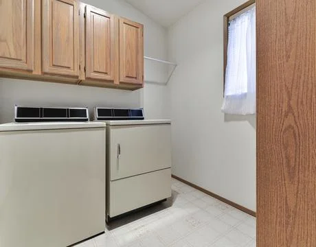 Laundry room interior Foto stock