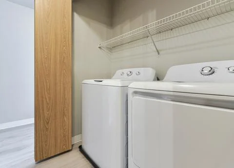 Laundry room interior Foto stock