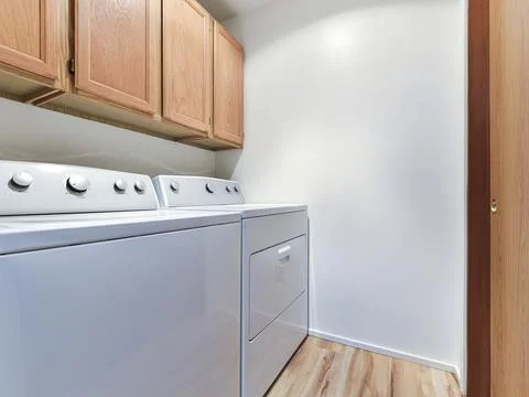 Laundry room interior Stock Photos