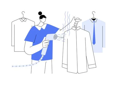 Laundry service abstract concept vector illustration. Stock Illustration