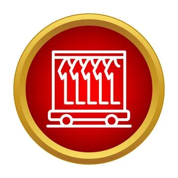 Laundry service clothes rack delivery icon Stock Illustration