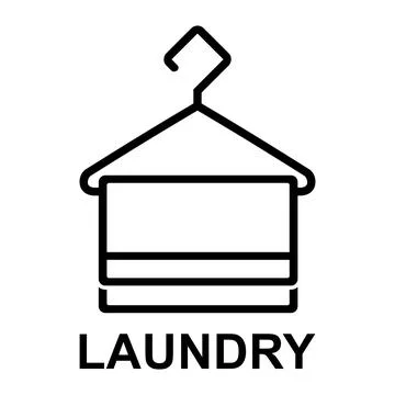 Laundry service icon. Vector illustrations for web and app. Illustrazione stock