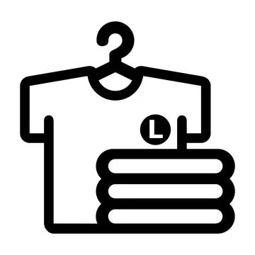 Laundry service icon. Vector illustrations for web and app. Vector illustrati Stock Illustration