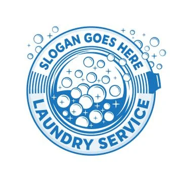 Laundry service logo. Vector and illustration. Stock Illustration