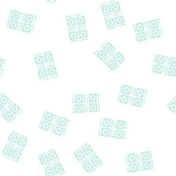 Laundry service machines glyph vector seamless pattern Illustrazione stock