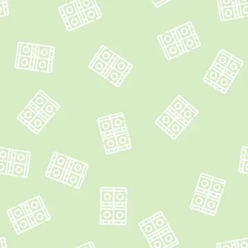 Laundry service machines line vector seamless pattern 스톡 일러스트