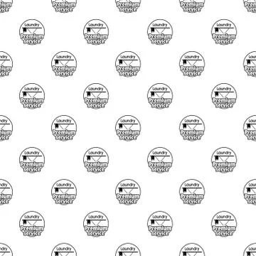 Laundry service room pattern seamless Illustrazione stock