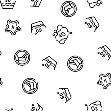 Laundry Service Seamless Pattern Illustrazione stock