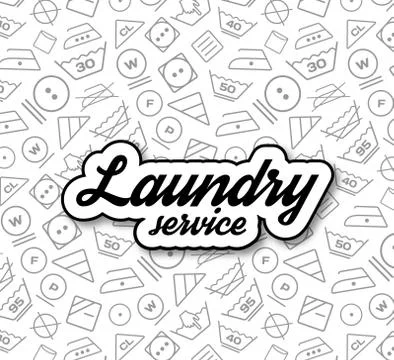 Laundry service vector illustration Stock Illustration
