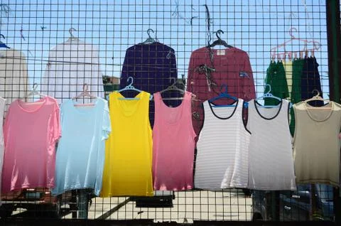 Laundry Sundrying Stock Photos