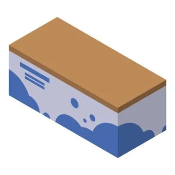 Laundry table icon, isometric style Illustrazione stock