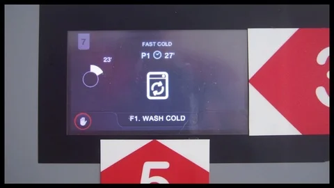 Laundry temperature icon Stock Footage 119187550