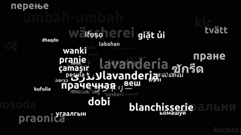 Laundry Translated in 58 Worldwide Languages Endless Looping 3d Zooming Wordc Stock Footage 145200483