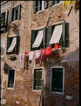 Laundry in Venice 스톡 사진
