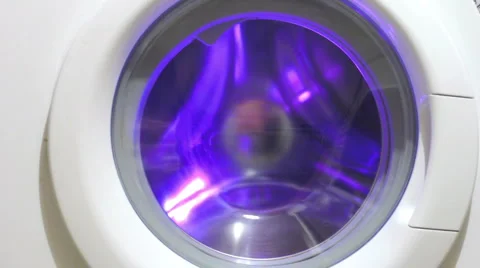 Laundry in the washing machine Stock Footage 980816