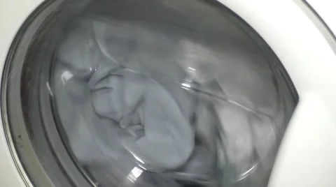 Laundry washing rotating Stock Footage 47740275