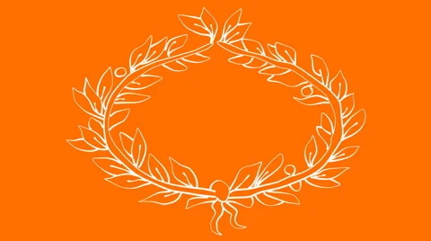 Laurel Drawing animation (HD) Video stock 46329727