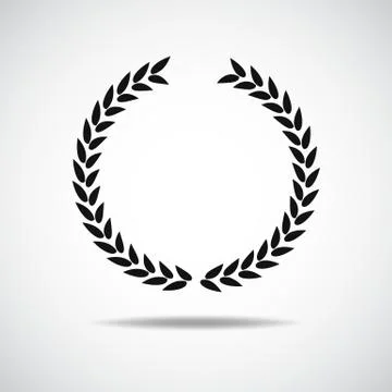 Laurel icon isolated on white background Stock Illustration