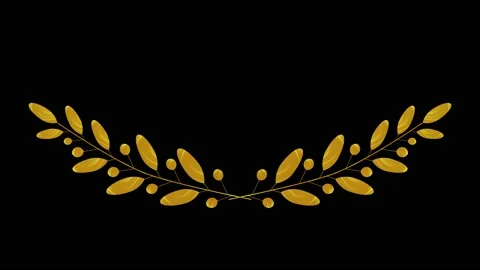 Laurel wreath animated. Award winner.Loopable background.4k. Stock Footage 239342458