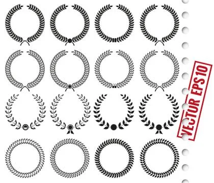 Laurel wreath Illustrazione stock