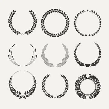 Laurel wreath Stock Illustration