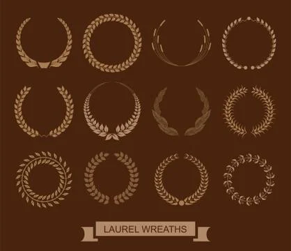 Laurel wreath Stock Illustration