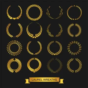 Laurel wreath Stock Illustration