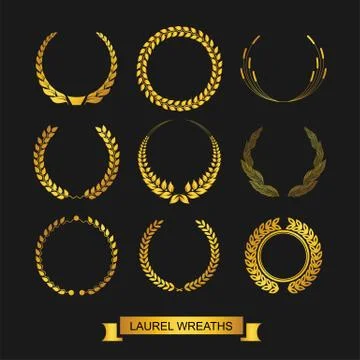Laurel wreath Stock Illustration