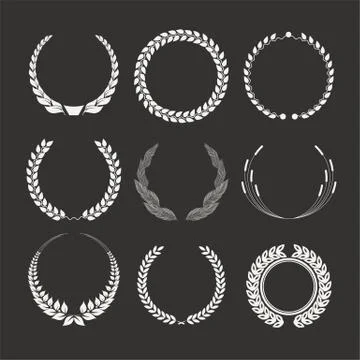 Laurel wreath Illustrazione stock