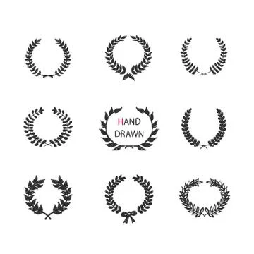 Laurel wreath Stock Illustration