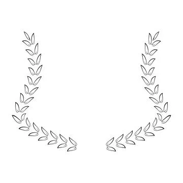 Laurel wreath Stock Illustration