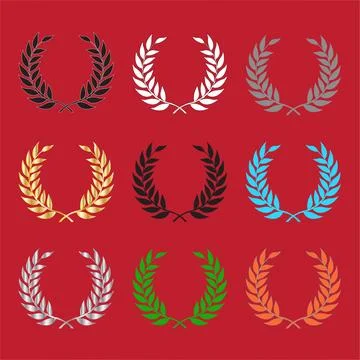 Laurel wreath Stock Illustration