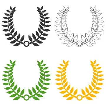 Laurel wreath Stock Illustration