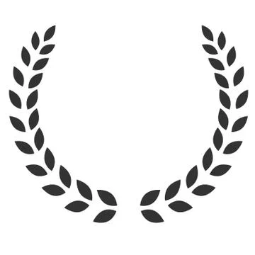 Laurel wreath symbol Stock Illustration