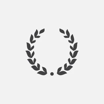 Laurel Wreath Vector icon Stock Illustration