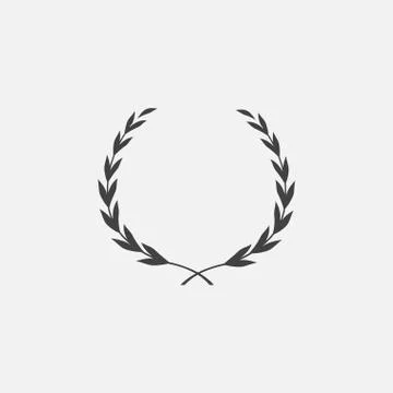 Laurel Wreath Vector icon Stock Illustration