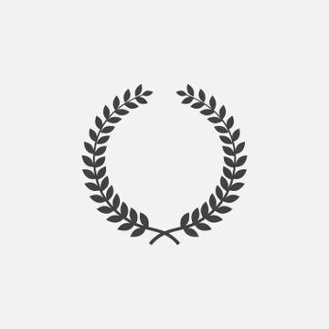 Laurel Wreath Vector icon Stock Illustration