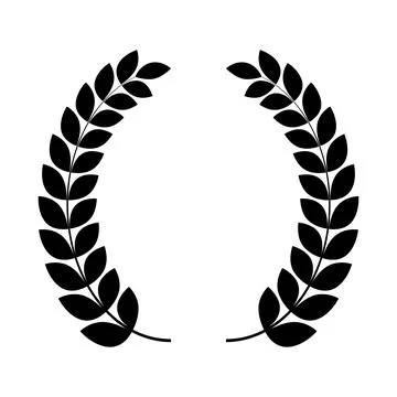 Laurel Wreath Vector Icon Stock Illustration