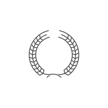 Laurel Wreath Vector icon Stock Illustration