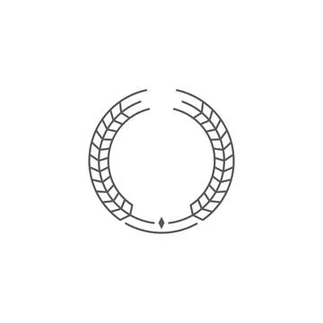 Laurel Wreath Vector icon Stock Illustration