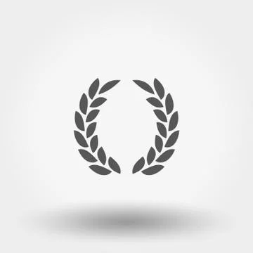 Laurel wreath. Victory. Icon Vector. Stock Illustration