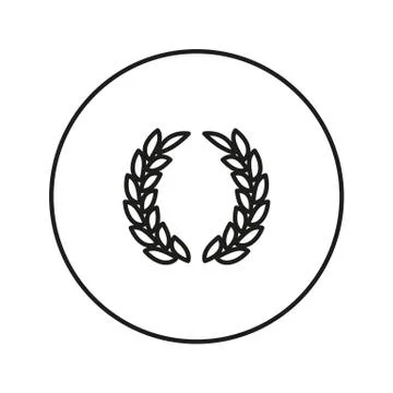 Laurel wreath. Victory. Icon Vector. Stock Illustration