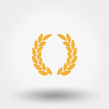 Laurel wreath. Victory. Icon Vector. Stock Illustration