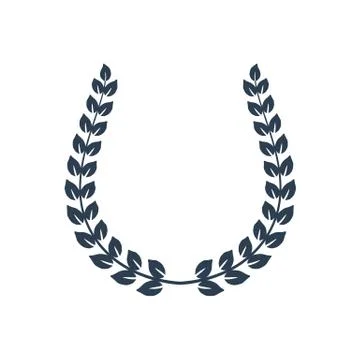 Laurel wreath on white background Stock Illustration