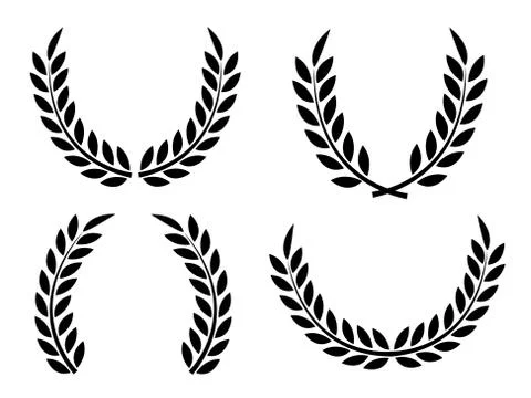 Laurel Wreaths Vector Stock Illustration