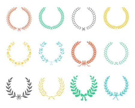Laurel Wreaths Vector Stock Illustration