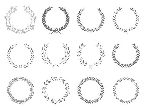 Laurel Wreaths Vector Stock Illustration