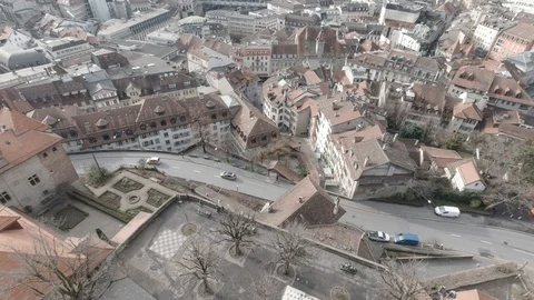 Lausanne From Above Stock Footage 130152391